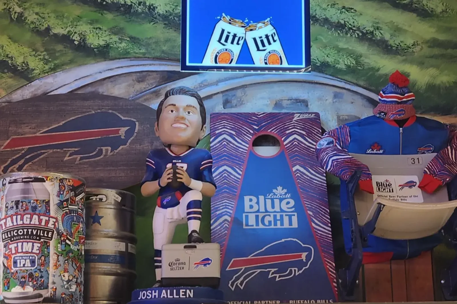 Buffalo Bills Bud Light POS Display by EB Merchandising