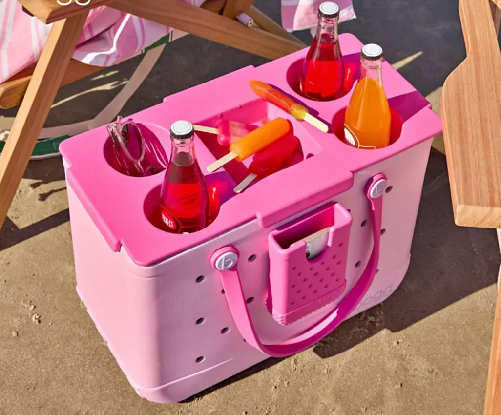 Pink puff tote swag by EB Merchandising